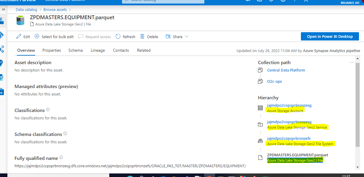 where is the documetation of all available entity types in purview ...