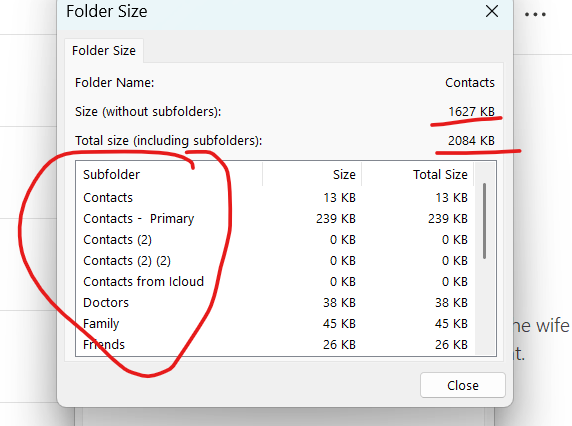 Contact folder icloud 676 items