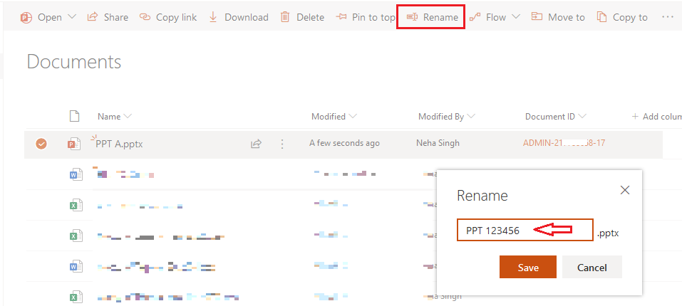 Renaming files in Sharepoint breaks Document ID/durable links ...