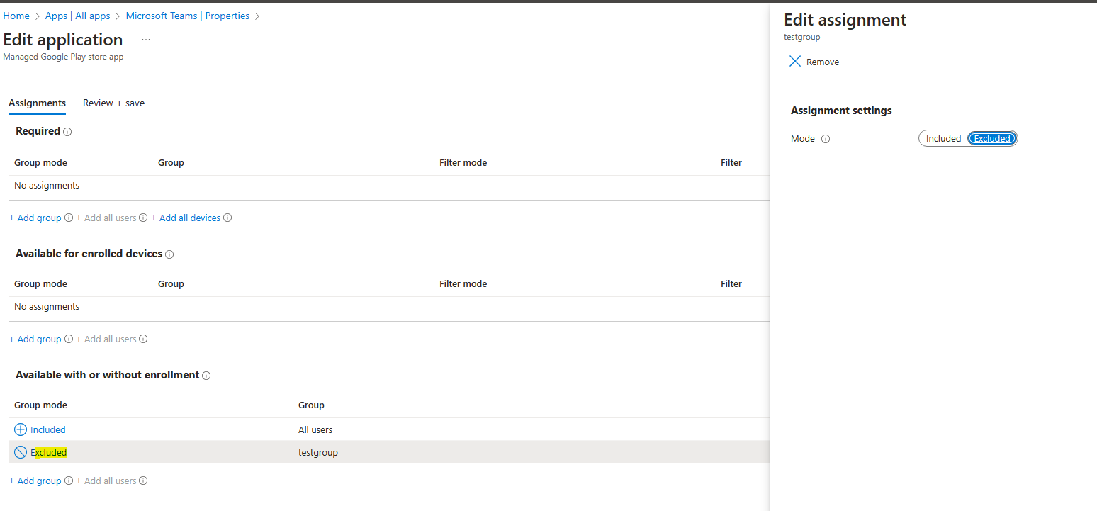 intune company portal android devices question - Microsoft Q&A