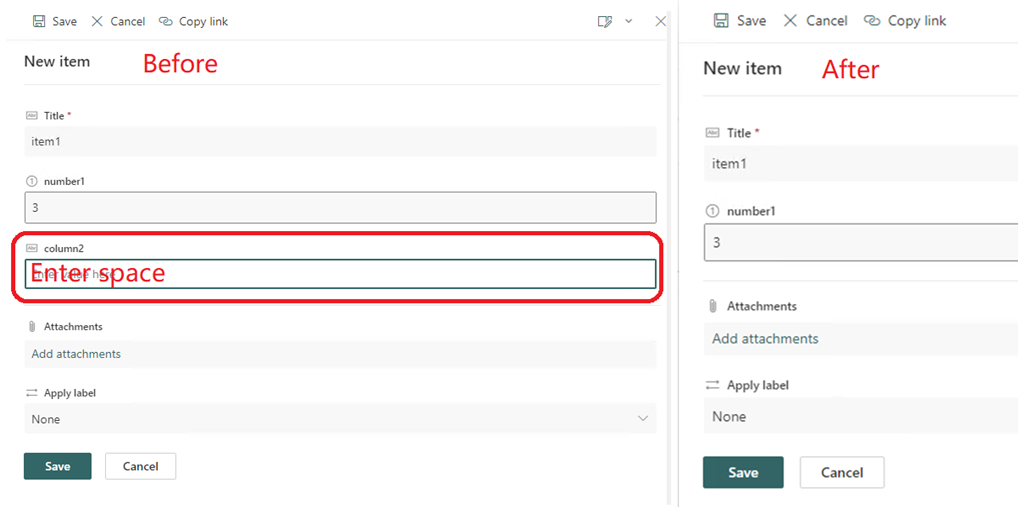 if formula to hide column if blank on modern SP list - Microsoft Q&A