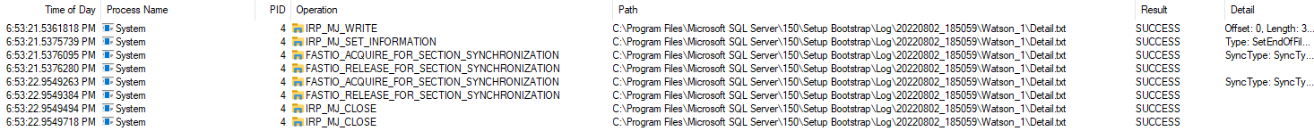 SQL 2019 command-line installation failure - Detail.txt in use ...