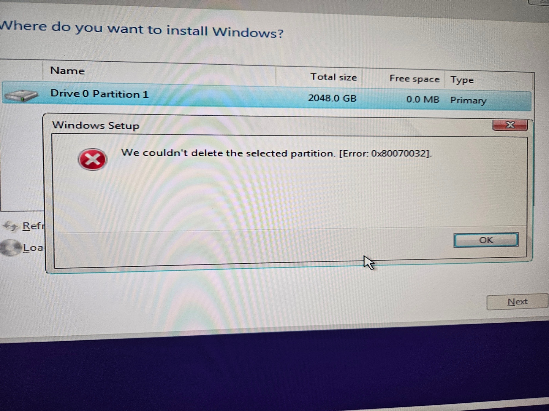 Can not install WIndows 10/11, NTFS_GPT_EFI error - Microsoft Q&A