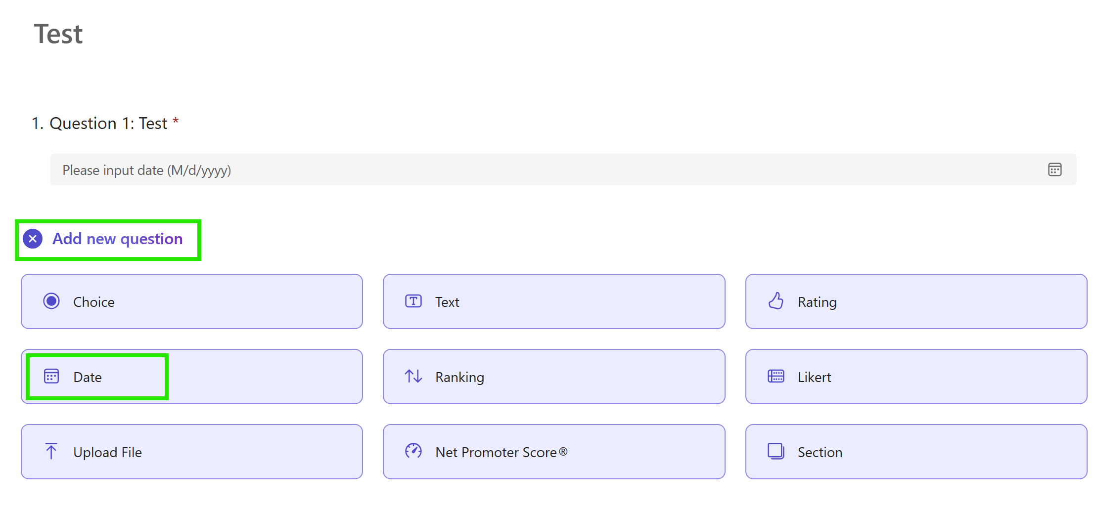 asking for a date as an answer in forms - Microsoft Q&A