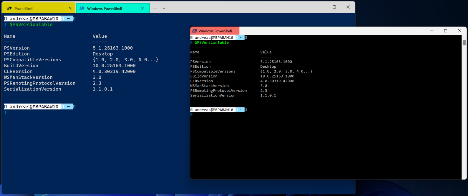 My powershell is different!! - Microsoft Q&A