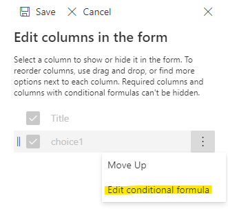 if formula to hide column if blank on modern SP list - Microsoft Q&A