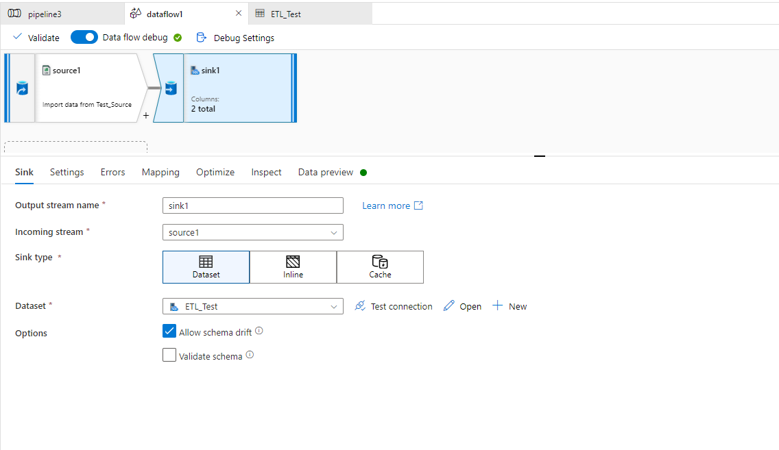 Azure data factory data flow is failing while loading data from csv ...