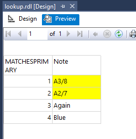 SSRS Using SWITCH and LOOKUP on a secondary dataset. - Microsoft Q&A