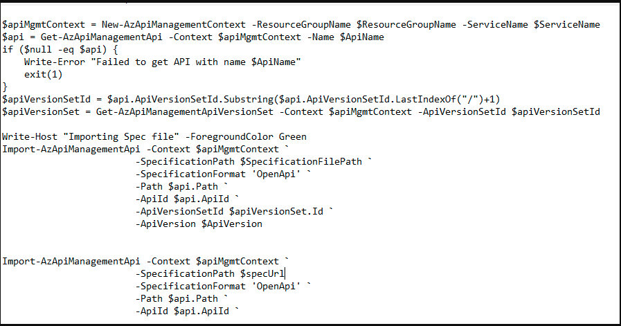 Update API with functions from Function App via azure pipeline ...