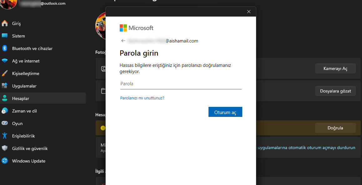Kullanıcının resmi