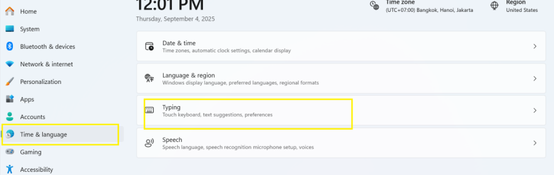 I've got a problem with the language keyboard of Windows - Microsoft Q&A