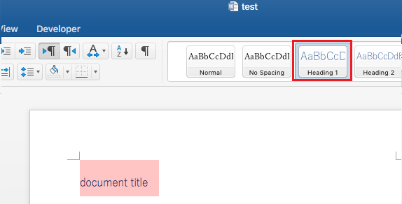 Automatic head in ms-word - Microsoft Q&A