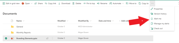 Don't see Follow or Alert me Options for SharePoint/OneDrive Shared ...