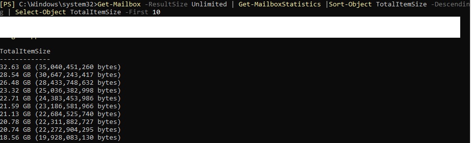 listMailboxesSize_command