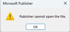 Publisher cannot open a file with 64 pages - Microsoft Q&A