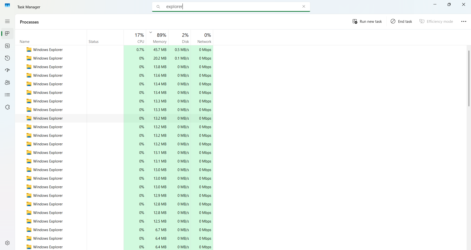 how do i close the excessive amount of windows explorer instances that ...