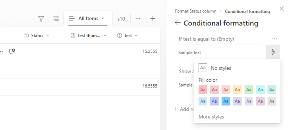 Why are the same choices within a column coloured differently ...