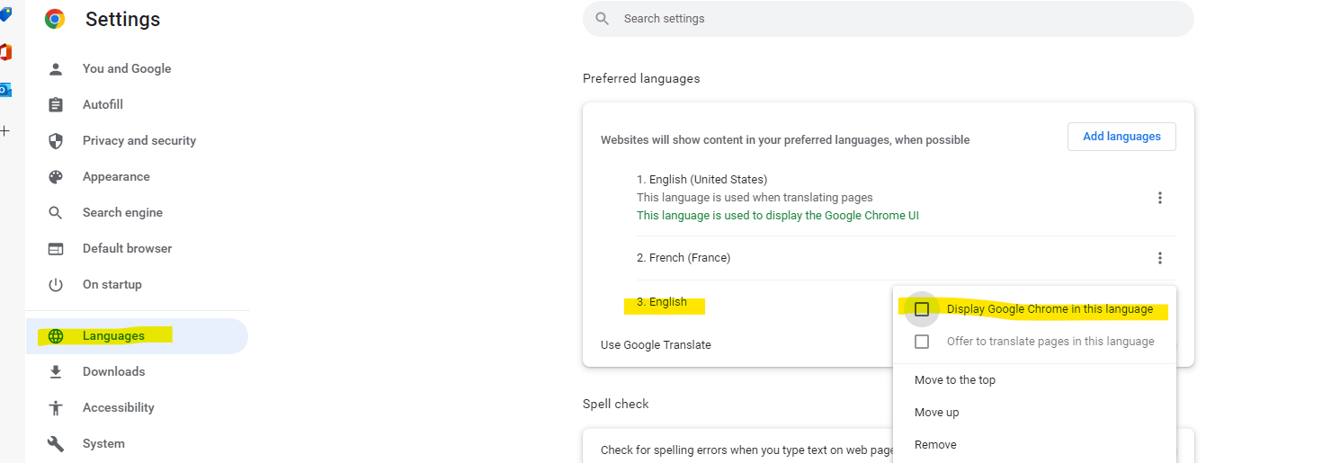 I can't change Microsoft word language from French to English when i ...