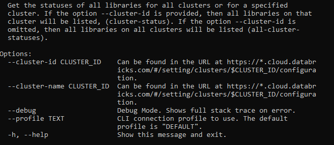 To Check If Library Is Installed On Cluster Using Azure Cli Microsoft Q A