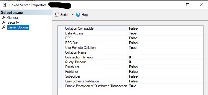 MS Access mdb Linked Server Configuration