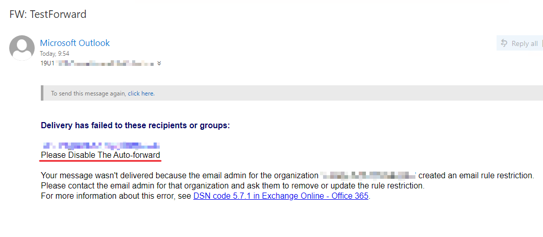 Exchange trasnpor rule - Auto Forward - Microsoft Q&A