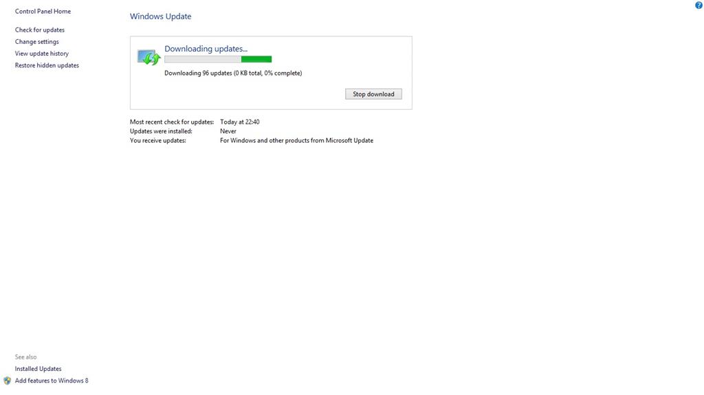 Downloading Windows Update stuck at 0% - Microsoft Q&A