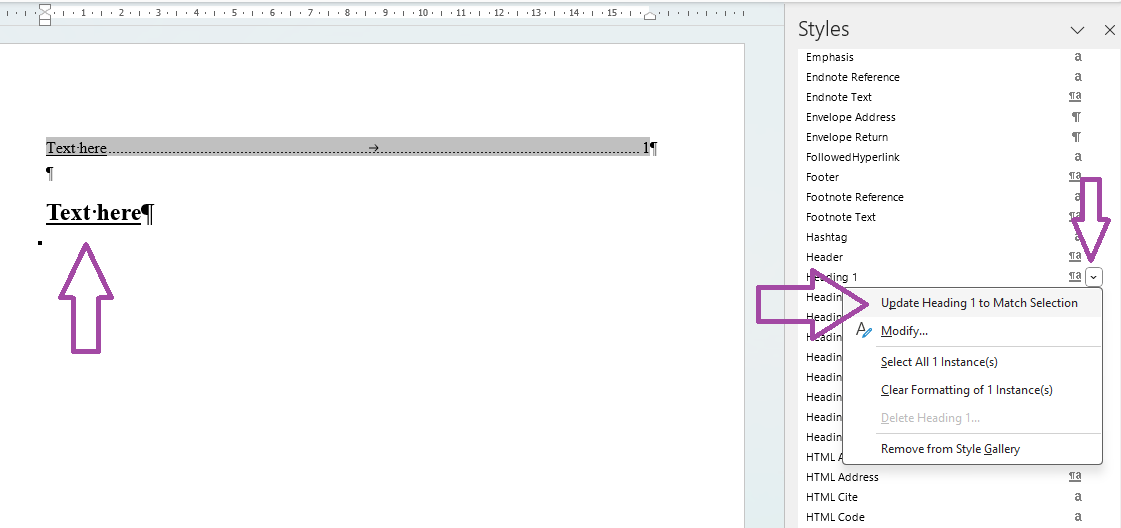 Formatting headings in a table of contents - Microsoft Q&A