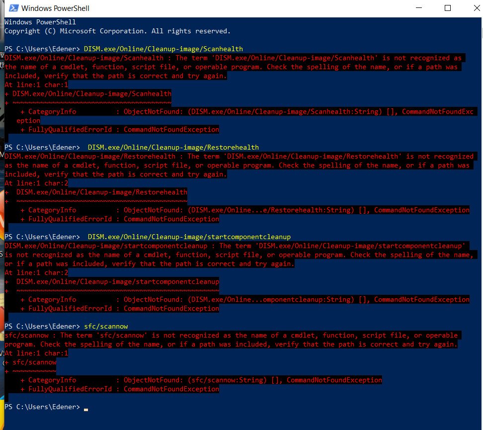 Error message on Windows 10 64 startup: Javascript Error - Microsoft Q&A