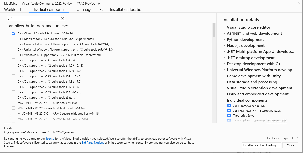 Everything [Microsoft] [Visual Studio] cleared from my PC I