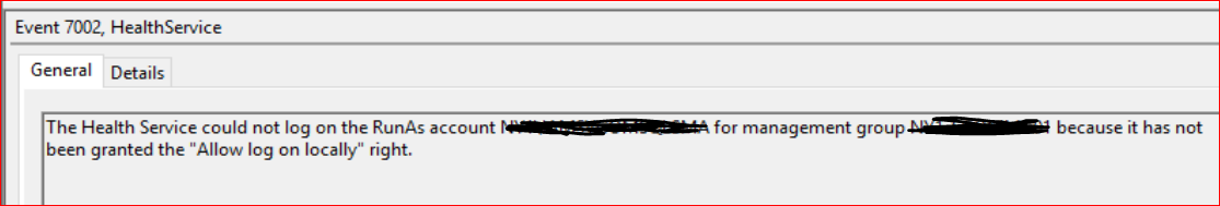 Run as Account Does not have a requested Logon type - Microsoft Q&A