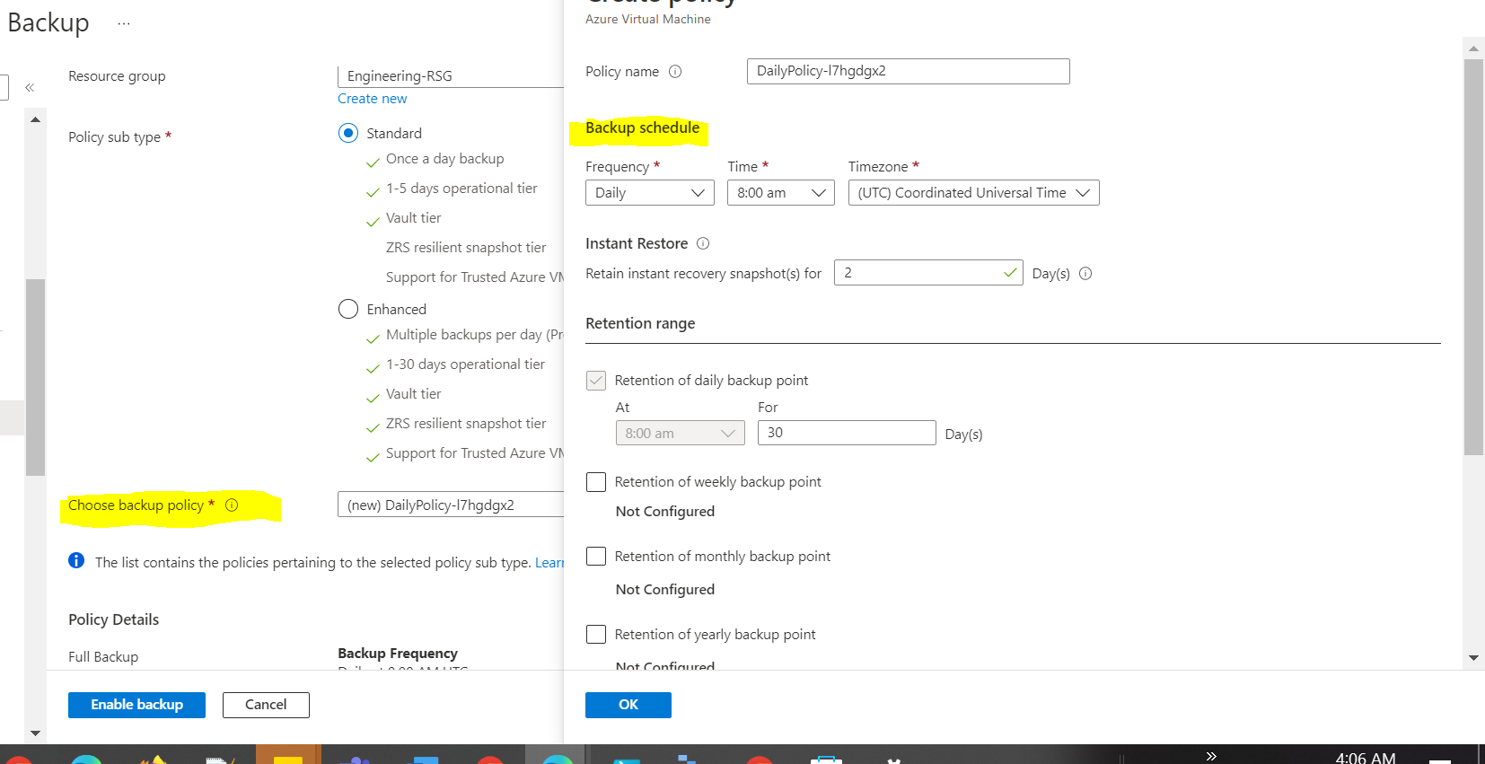 azure backup retention for replicated copy - Microsoft Q&A