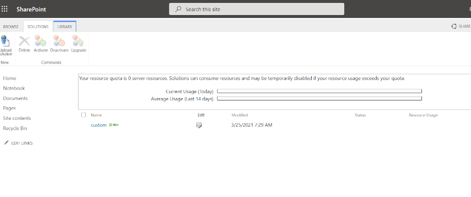 Missing Custom tab under the Template Selection in SharePoint ...