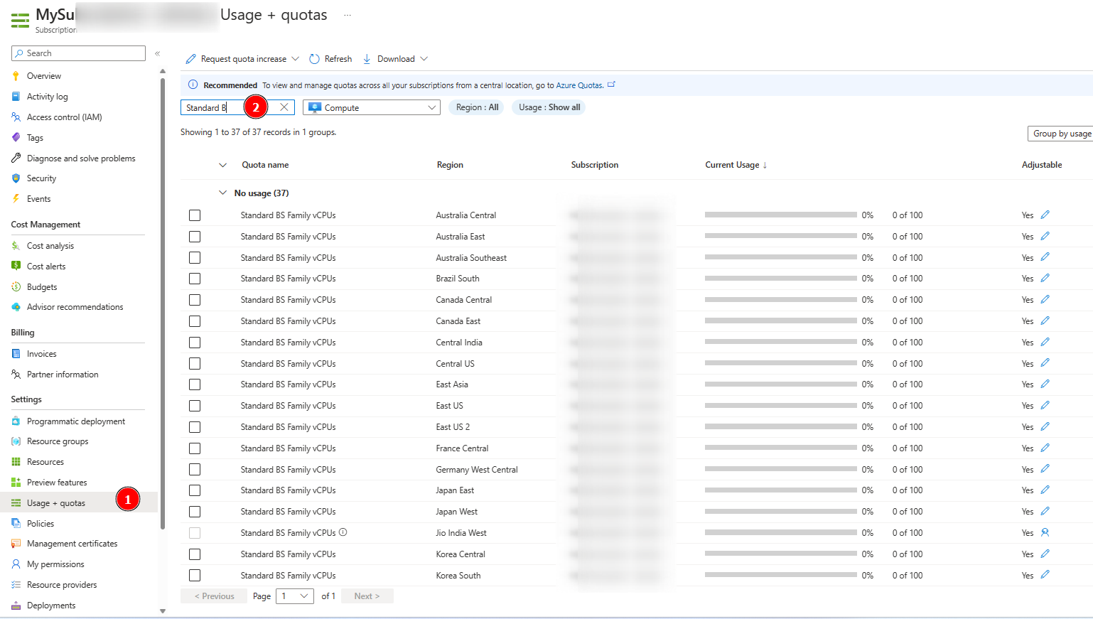 Quota limits puts AKS cluster into failed state - Microsoft Q&A