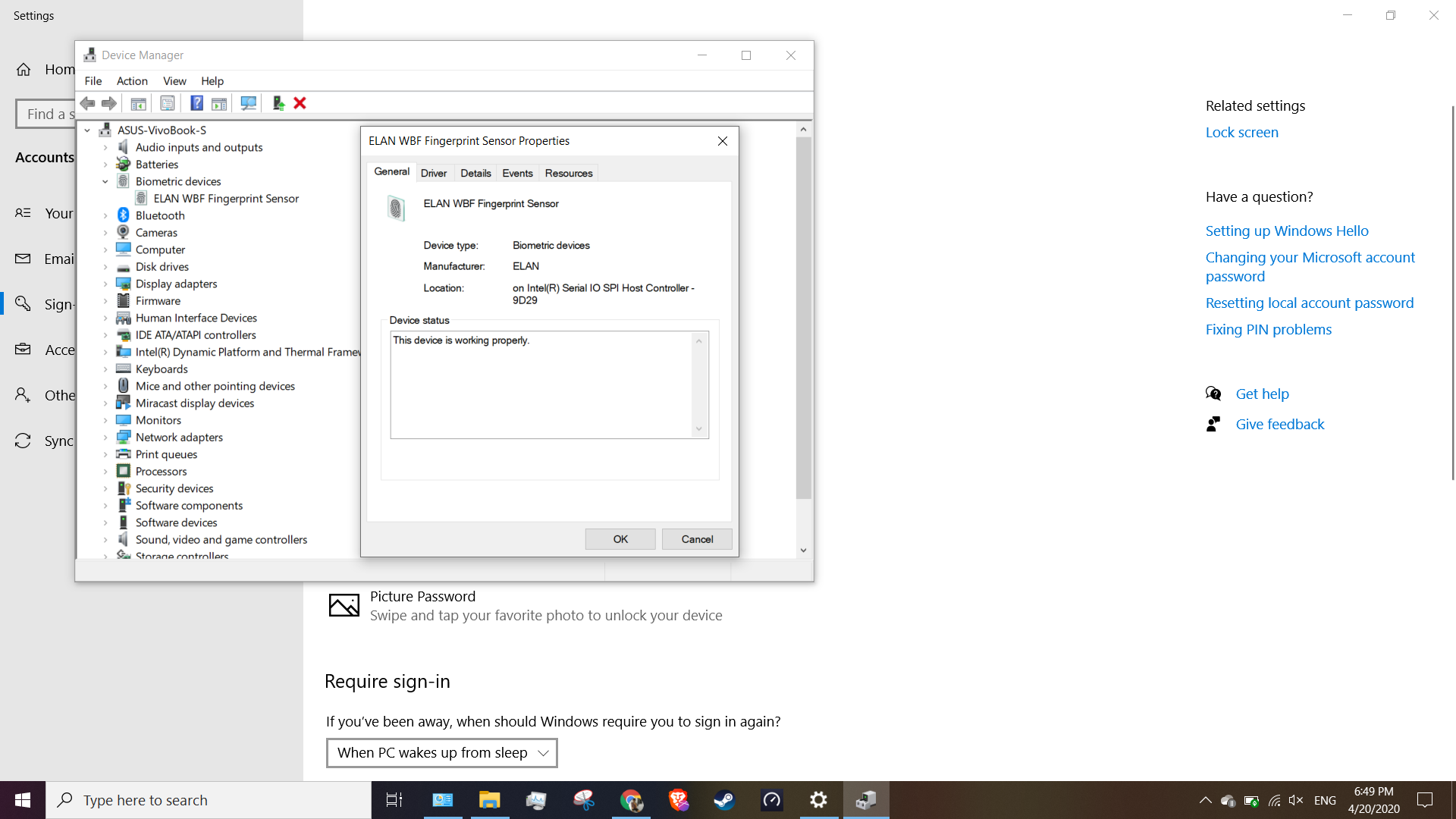 Windows Hello Fingerprint - Microsoft Q&A