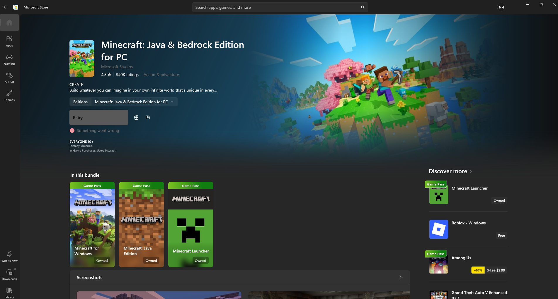 Minecraft account disappear from microsoft account - Microsoft Q&A