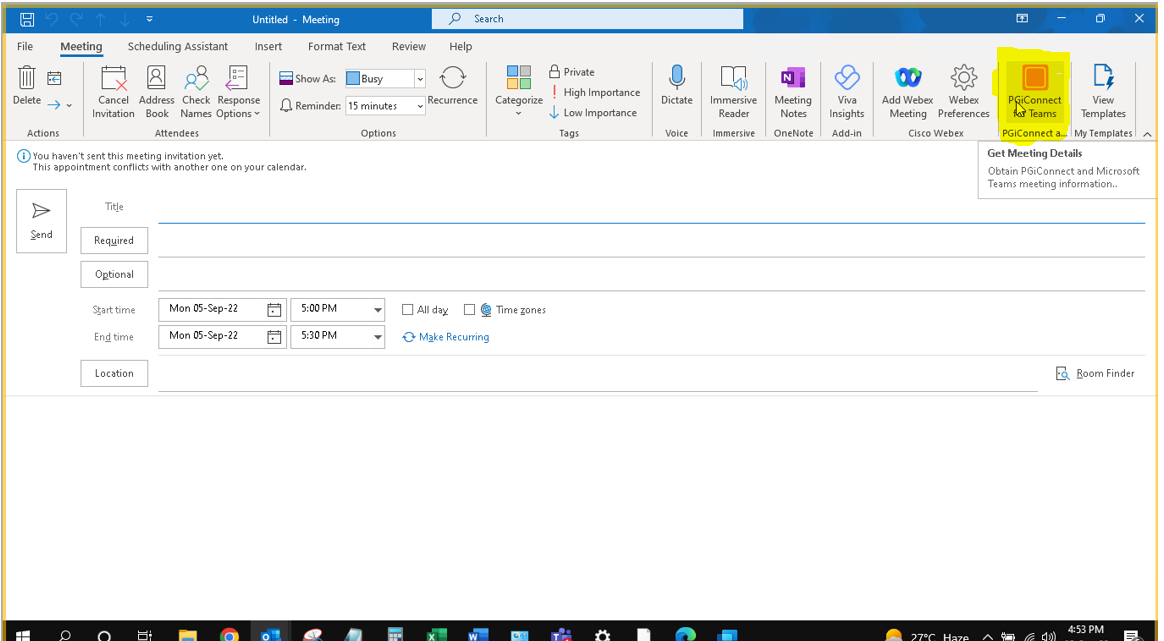 cant-schedule-teams-meeting-from-pgi-connet-on-outlook-microsoft-q-a