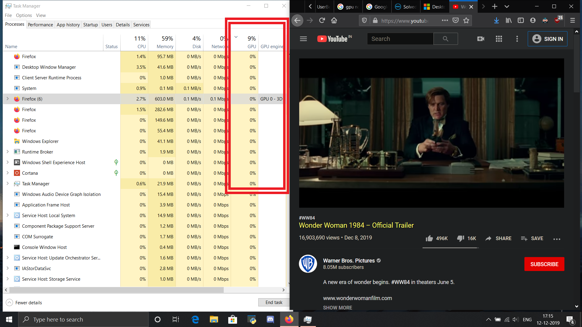 Task manager - GPU issue - Microsoft Q&A