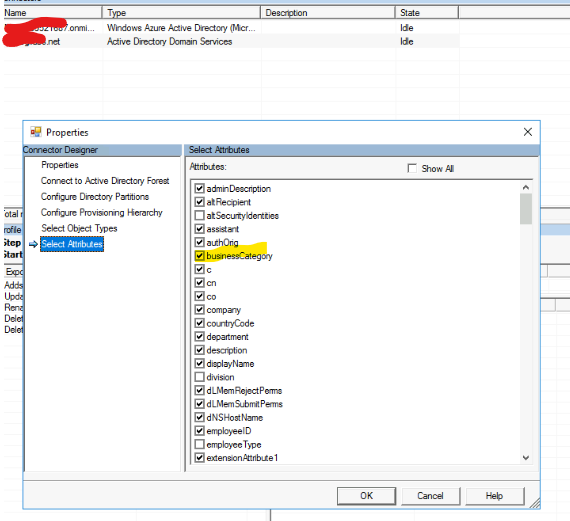 Need to check whether the selected attribute is syncing or not ...