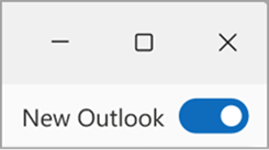 toggling out of the new outlook screenshot