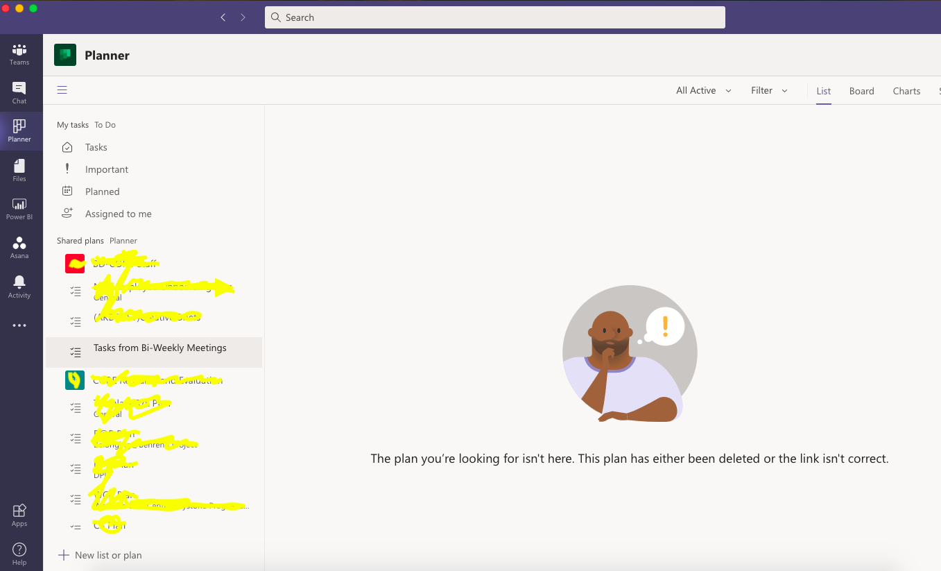 Deleted plan still appears in Teams app, but not Planner - Microsoft Q&A