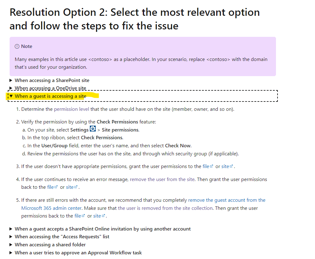 SharePoint Access Denied - Microsoft Q&A