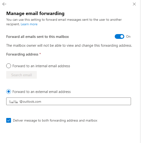 How can I forward mail sent to @company.com to their external Teams ...