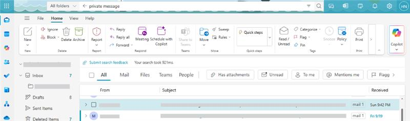 How do I delete the emails that have been protected by a hacker ...