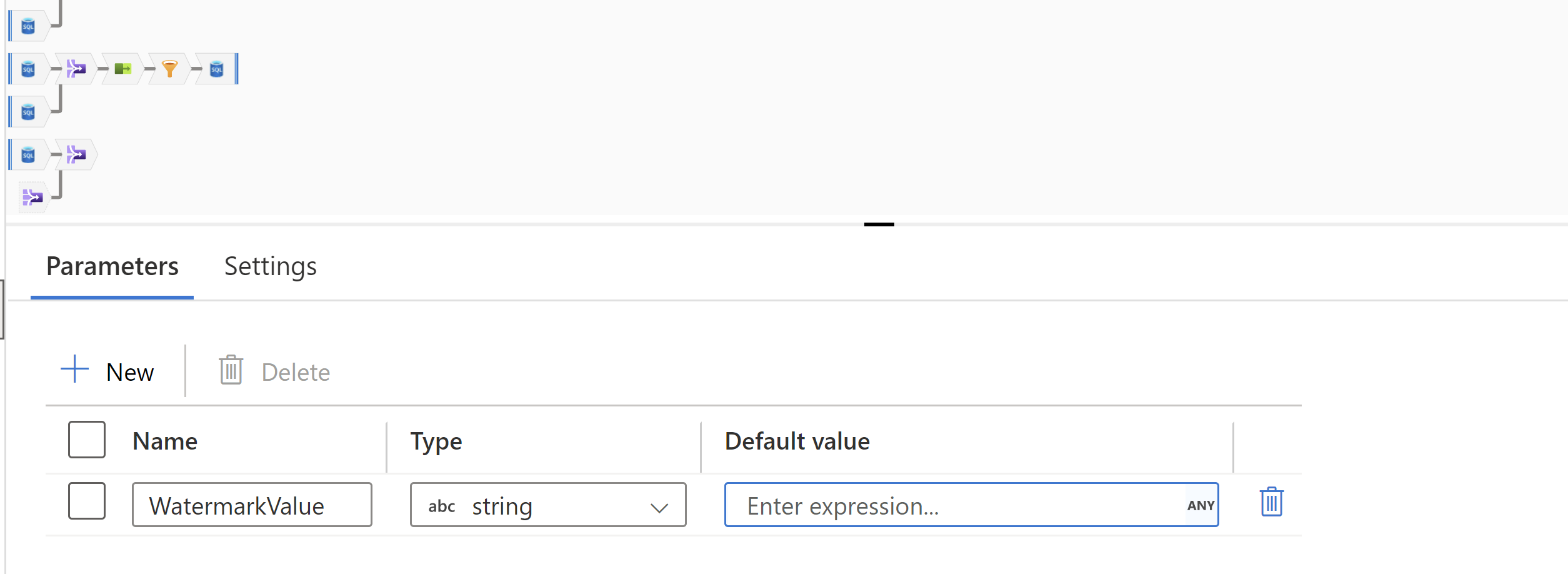 Pass result from look up activity in a Azure data pipeline to dataflow ...
