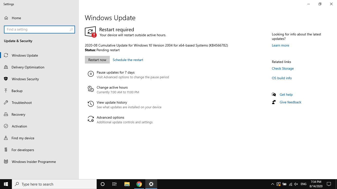 Windows Update issue after using a system restore point. - Microsoft Q&A