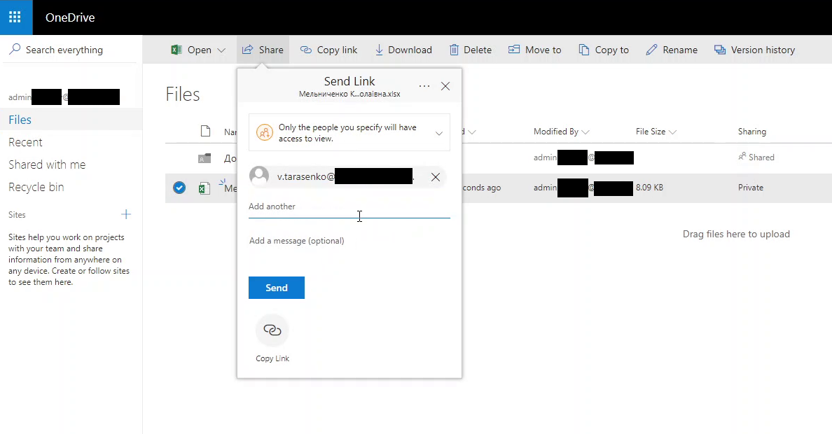 SharePoint 2019 RSI(Recently Shared Items) text lenght limit error ...