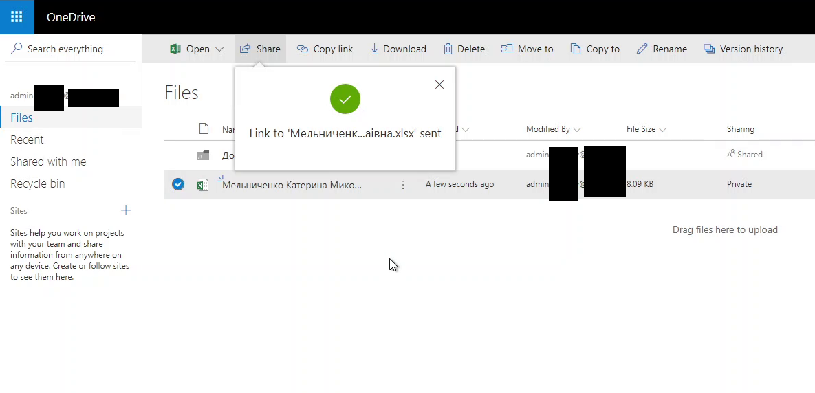 SharePoint 2019 RSI(Recently Shared Items) text lenght limit error ...