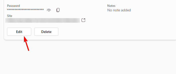 edit button password
