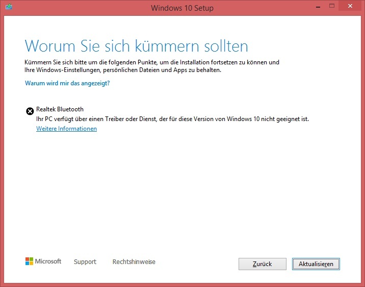Upgrade Windows 8.1 auf Windows 10 - Microsoft Q&A