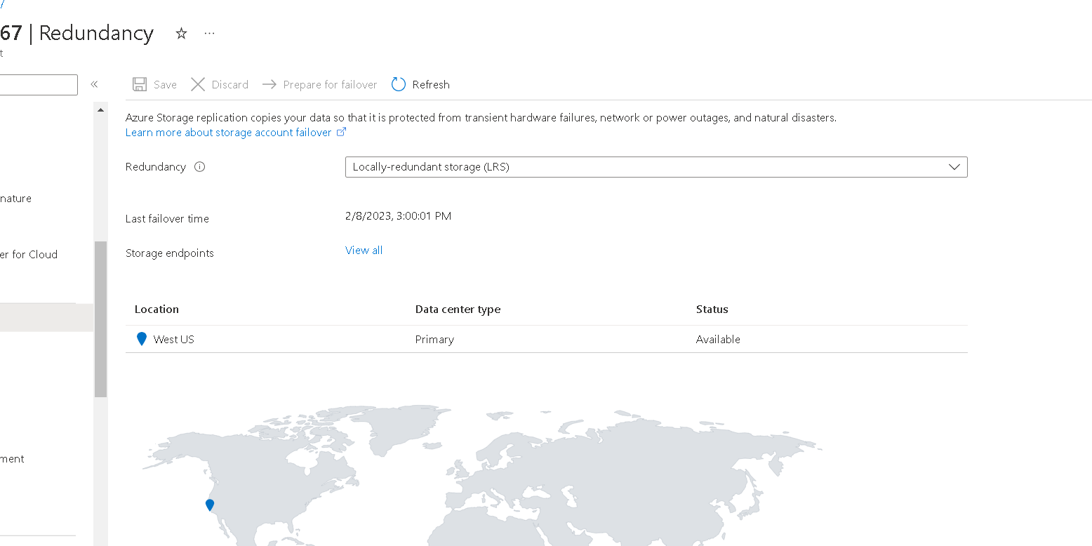 Not found geo replication option after creating storage account ...